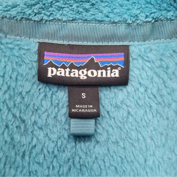 Patagonia Re-tool Snap-T Fleece Pullover Teal Green Women's Size S - Picture 14 of 16